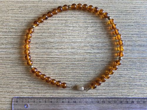 Collana ambra vintage - collana,