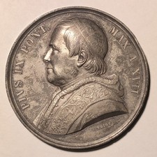 Papa Pio IX Medaglia Argento