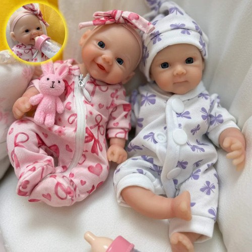 Mini bambola bambina rinata - , in