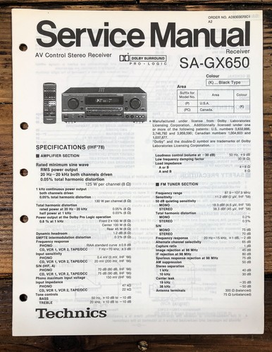 Technics gx650 ricevitore - technics,