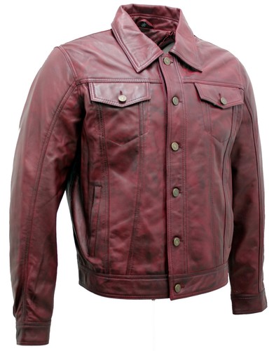 Camicia jeans pelle - camicia,
