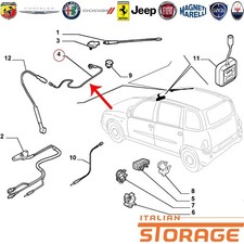 FIAT MULTIPLA CAVO ELETTRICO ANTENNA AUTORADIO NUOVO ORIGINALE 46517158
