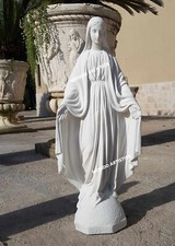 STATUA SCULTURA DELLA MADONNA IMMACOLATA IN CEMENTO PER ESTERNO DA GIARDINO H 75