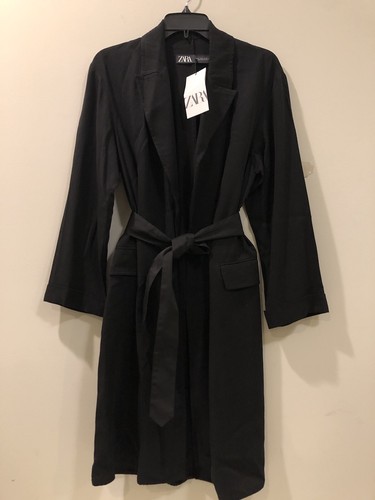 Cardigan lungo nero zara donna - lungo,