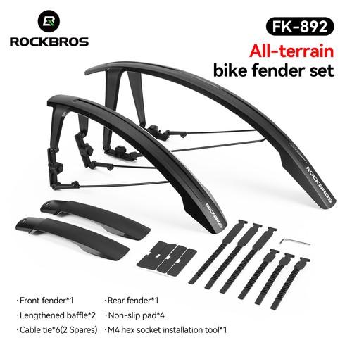 Rockbros set parafanghi - set, bici