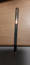 Waterman penna stilografica vintage verde e oro - modello raro