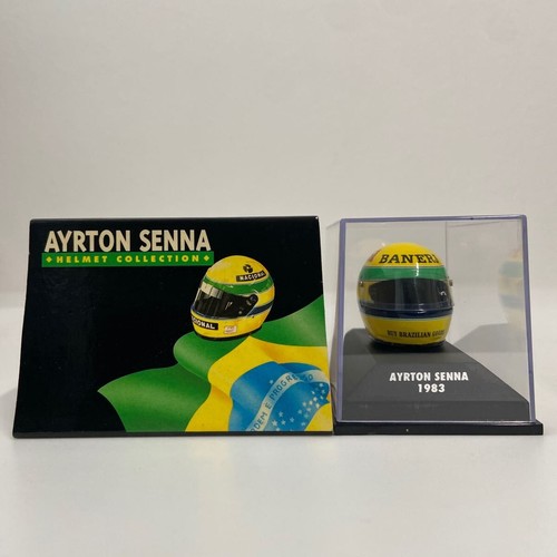 Casco minichamps ayrton - casco, 1/8
