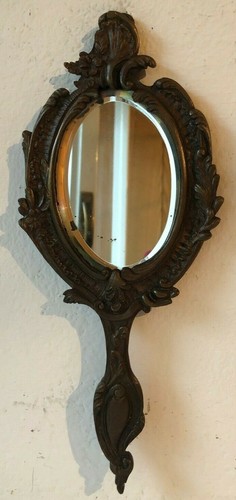 Antico specchio metallo - specchio,