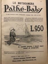 Pubblicità d'epoca 1930 reclame stampa pubblicitaria a pagina intera Pathè Baby