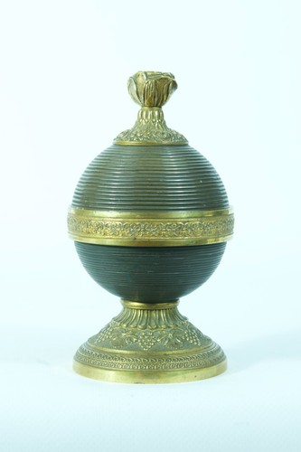 Antico calamaio empire - empire, bronzo