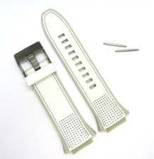 DIESEL Original Cinturino In Pelle DZ1884 Bracciale Bianco Grigio 20 Mm Strap