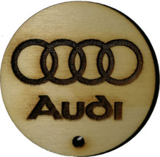 PORTACHIAVE PORTACHIAVI KEYCHAIN LEGNO WOOD AUDI A3 A4 A5 A6 A8 Q5 Q7 TT S4 S5 