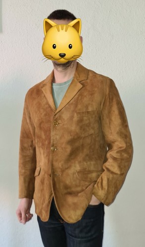 Giacca blazer uomo scamosciato