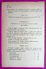 REGIA MARINA,REGIO DECRETO