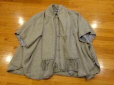 Poncho peruviano grigio maglia