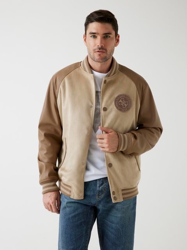 Bomber ecopelle uomo con - bomber,