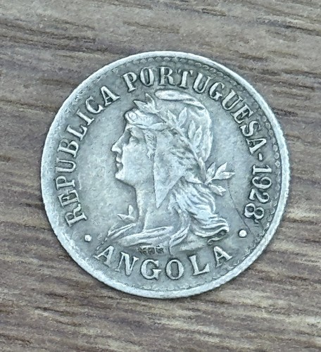 Rara 1928 angola centavos - angola,