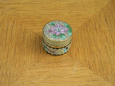 Scatola Rotonda Portapillole Altre Partizionato Antica 3,3 CM