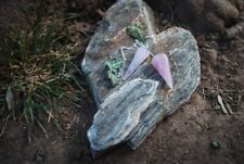 Pendolo Pendolino in Pietra Naturale Quarzo Rosa per Radiestesia