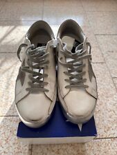Golden Goose Superstar Uomo N.42, colore bianco talloncino e stella argento