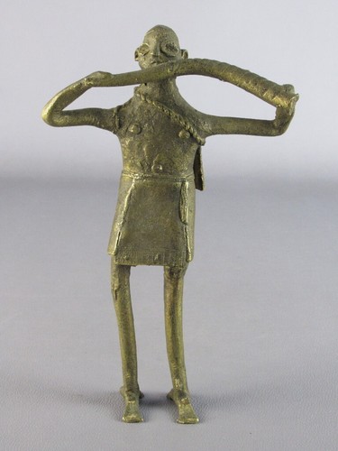 Scultura bronzo africana uomo