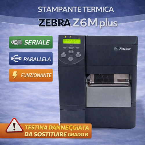 Stampante zebra z6mplus - stampante,