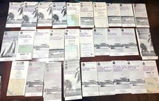 Lotto di 39 carte nautiche