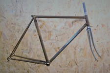 NOS telaio bici da corsa anni 80 90 53x55.5 acciaio a congiunzioni