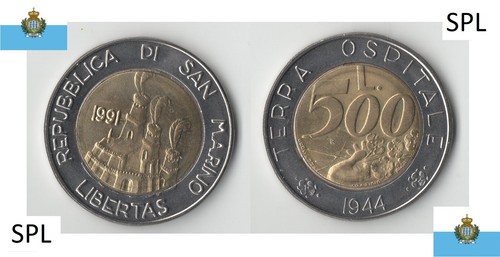 500 lire 1991 san - 500,