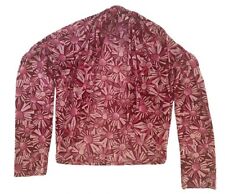 Bolero coprispalle stampa fiori rosa fucsia leggero donna ragazza taglia unica