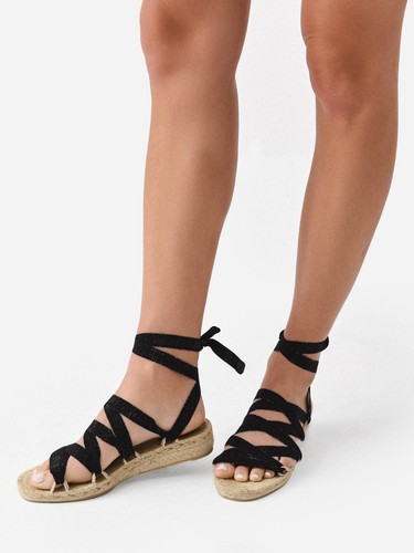 Sandali piatti espadrillas