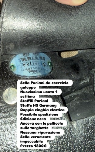 Sella inglese pariani - sella, da