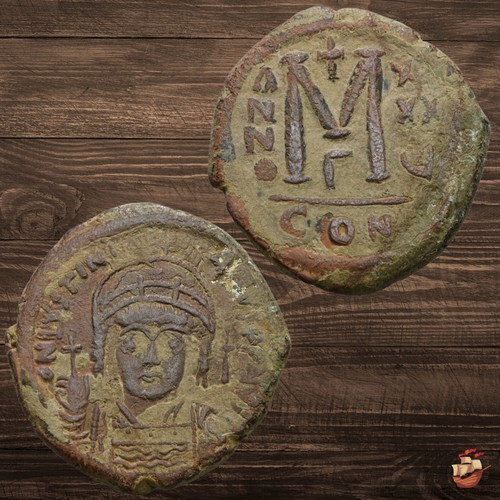 Moneta giustiniano follis - follis, ry