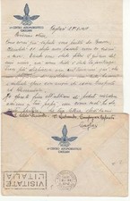 C2667) BUSTA E LETTERA DEL 13 CENTRO AUTOMOBILISTICO DI CAGLIARI.