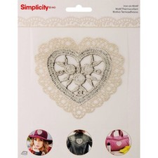 SEMPLICITY Motivo CUORE DI GIORNO da stiro - 1 foglio