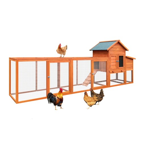 122 large wooden chicken - wooden,