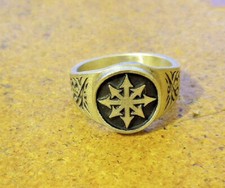 Anello Simbolo Caos stella 8