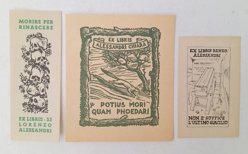 Lotto ex libris lorenzo - lotto, 3