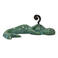 Soprammobile Bomboniera decorazione sirena Partenope con Golfo di Napoli moderna