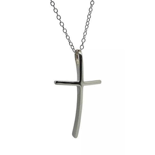 Ciondolo croce argento
