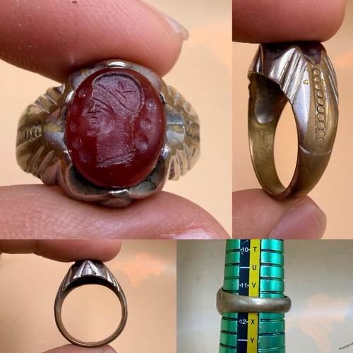 Anello corniola intaglio - anello,