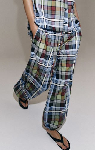 Pantalone palloncino quadri - palloncino, a