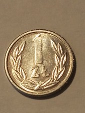 Moneta Polonia Poland Polska 1 Zloty 1990