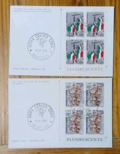 -7- Cartolina Maximum FDC Roma Trentennale Della Repubblica 1976 quartina