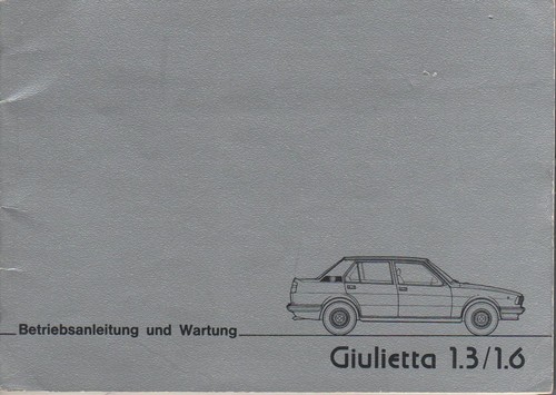 Alfa romeo giulietta manuale - alfa,