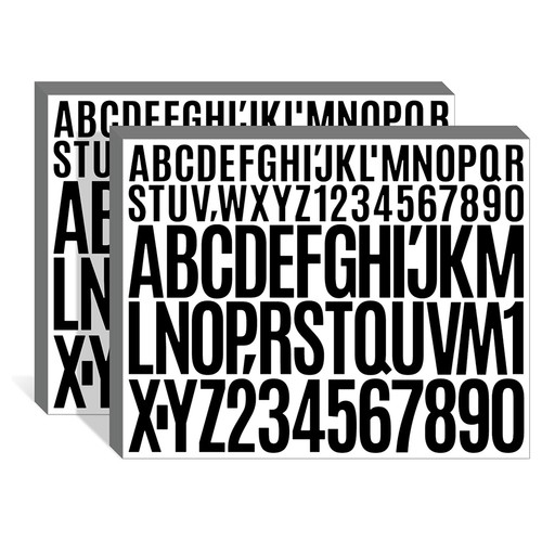 Lettere adesive - 2x(lettere, di