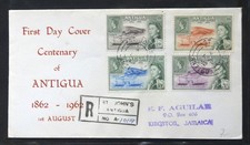 1962 Antigua Busta FDC Regina Elisabetta