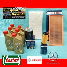KIT TAGLIANDO MERCEDES CLASSE A W169 B W245 160 180 200 CDI CASTROL FILTRI BOSCH