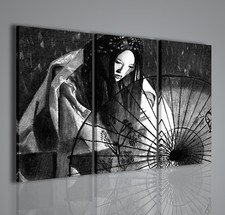 QUADRI MODERNI GEISHA QUADRO MODERNO 100x70cm ARREDAMENTO MODERNO