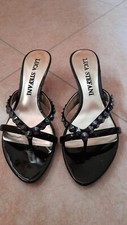 PAIA DI SANDALI ELEGANTI NERO DA DONNA CON TACCO ALTO 2 CM, MARCA: LUCA STEFANI 